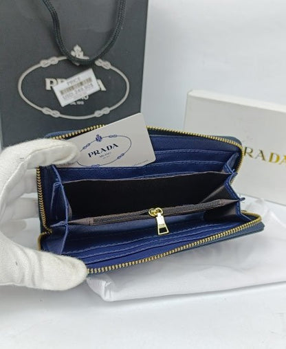 Prada Ladies Wallet Blue