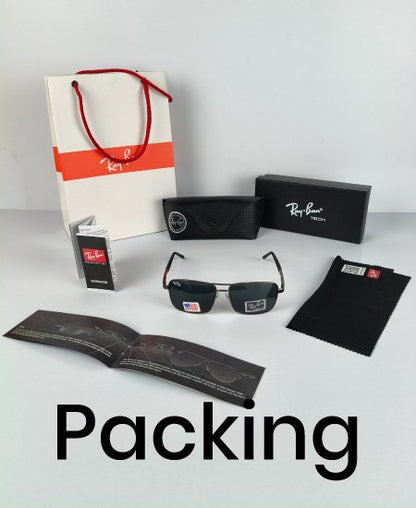 Ray Ban Sunglasses Gun-Metal Square