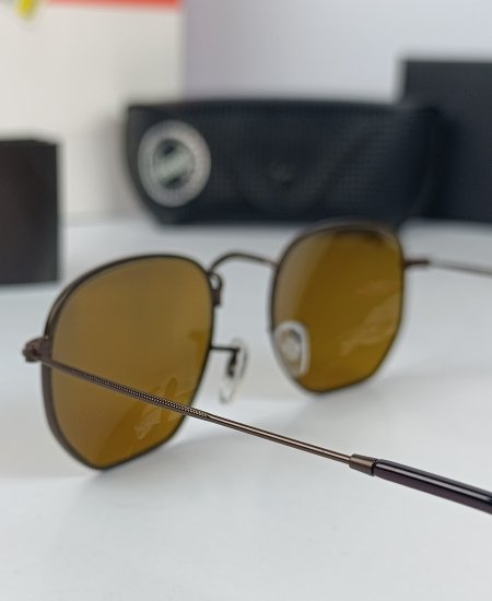 Ray-Ban Sunglasses HEXAGONAL Brown RB3548N