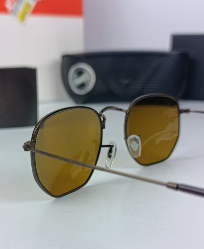 Ray-Ban Sunglasses HEXAGONAL Brown RB3548N