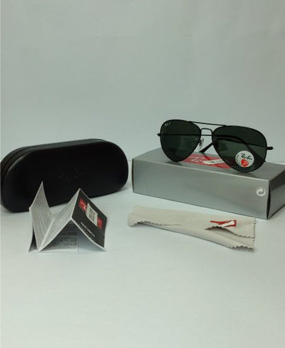 Ray Ban BN12-Aviator Polarized Black Sunglasses