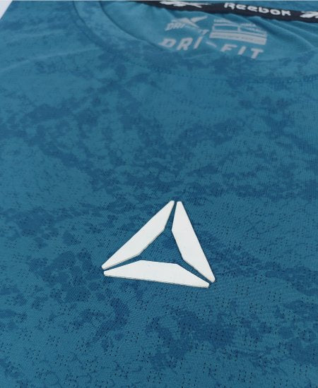 Reebok Dri Fit T-Shirts Camo Blue