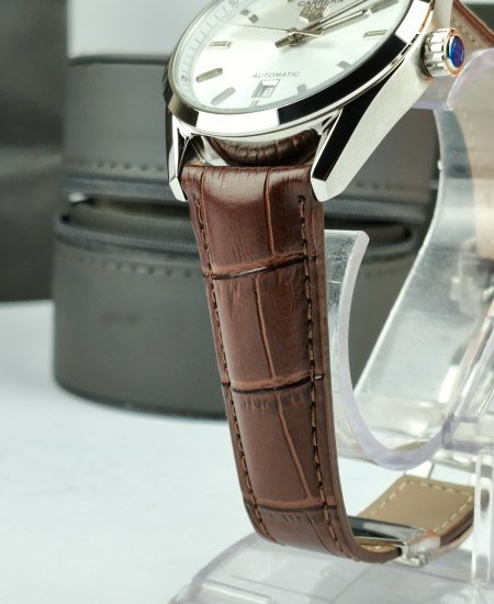 TAG Heuer Carrera Calibre 5 Brown Leather Strap Watch