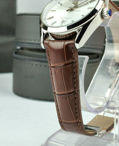 TAG Heuer Carrera Calibre 5 Brown Leather Strap Watch