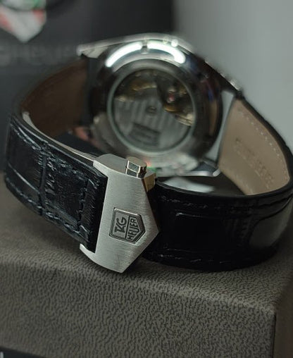 Tag Heuer Carrera Calibre 5 Black Leather Strap WAR201C.FC6266