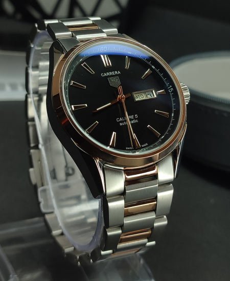 TAG Heuer watch Carrera Calibre 5 Black Dail Two Tune