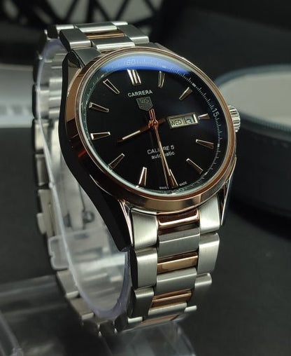 TAG Heuer watch Carrera Calibre 5 Black Dail Two Tune