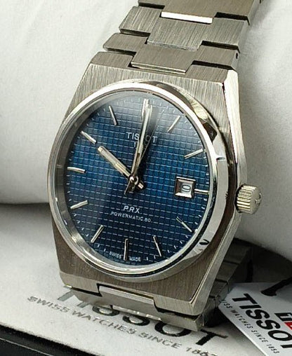 Tissot PRX Titanium Blue 38mm T137.807.44.041.00 Automatic Watch