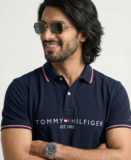 1.1 Tommy Hilfiger Black Polo Shirt