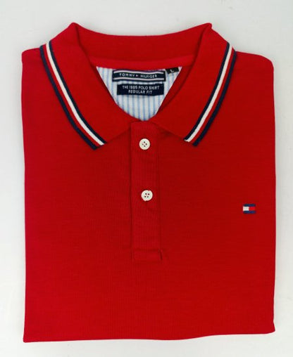 Tommy Hilfiger Red Polo Shirts