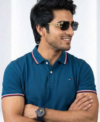 Tommy Hilfiger Polo Shirts Ocean Blue