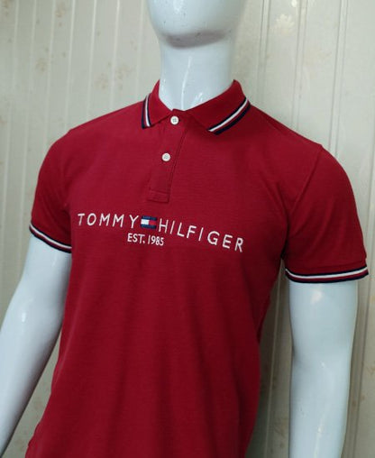Tommy Hilfiger Red Polo Shirt