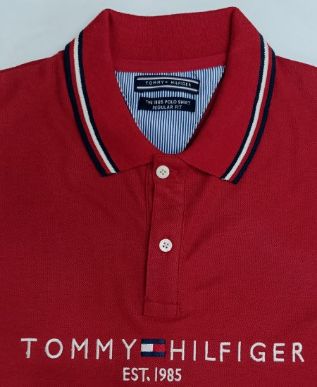 Tommy Hilfiger Red Polo Shirt