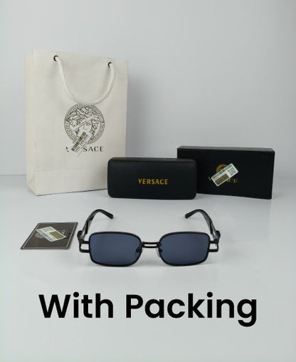 Versace Black Rectangular Sunglasses VR033