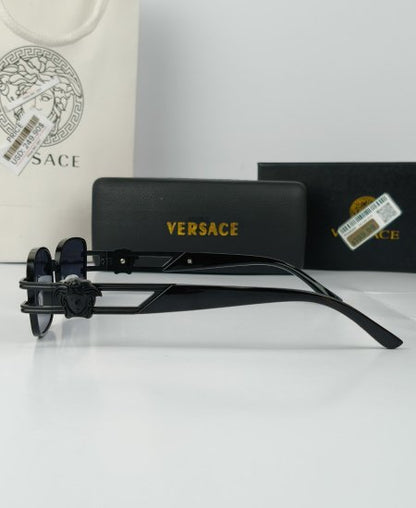 Versace Black Rectangular Sunglasses VR033
