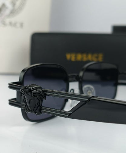 Versace Black Rectangular Sunglasses VR033