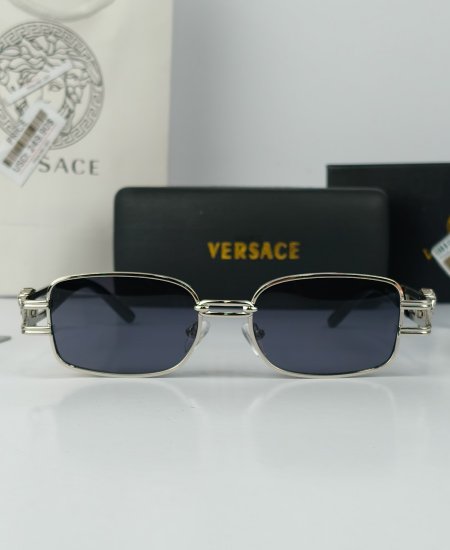 Versace Silver Rectangular Sunglasses VR032