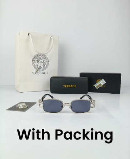 Versace Silver Rectangular Sunglasses VR032
