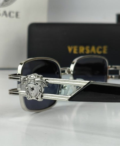 Versace Silver Rectangular Sunglasses VR032