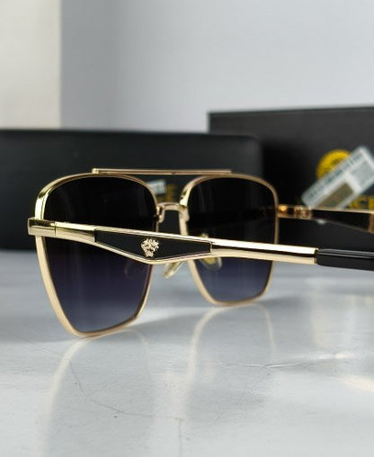 Versace Sunglasses Golden Black Square VR032