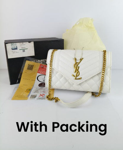 YSL White Handbag 003