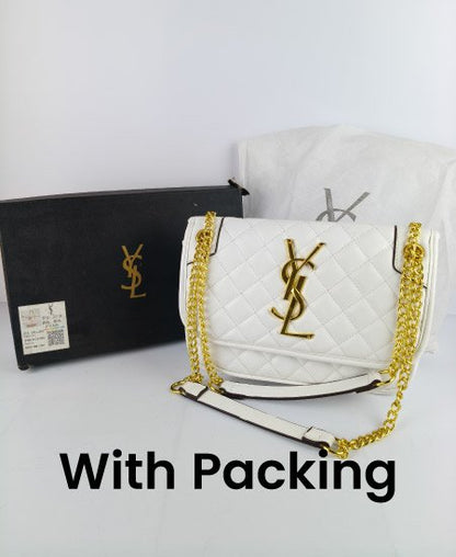 YSL White Handbag 004